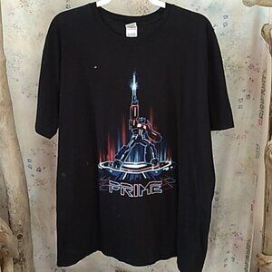 Transformers Optimus Prime Graphic Black Short Sleeve Mens Tshirt 2XL